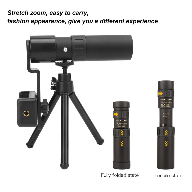 10300x30 Portable Monoculars Stretch Easily Waterproof Telescope Stable Imaging HD