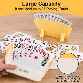 QIMEI-SHOP Card Holder Kids Playing Card Holder Card Stand for Playing Cards Hands-Free for Adults, Children, Elderly, Pack of 2