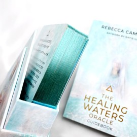 Healing Water Oracle [New Edition] Japanese Instruction Manual Included Genuine Product Divination Oracle Card Blue Edge