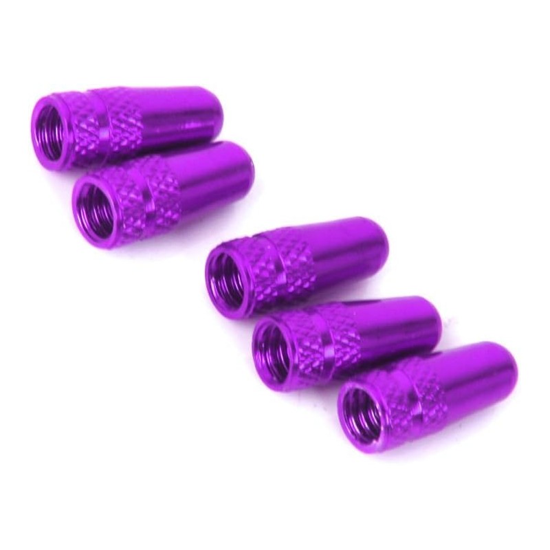 5 x Purple Bicycle Presta Valve Caps Bicycle Valve Caps