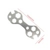 PZRT 2pcs Steel Galvanized Multi-Hole Bicycle Cycle Mountain Bike Wrench