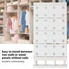 Wardrobe Partition Board Storage Extendable Rod Space Saving Layered Partition