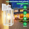 2-Pack Motion Sensor Outdoor Wall Lantern, Dusk to Dawn Exterior
