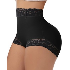 SHAPSHE Faja Shorts Seamless Butt Lifting Shapewear for Women Body Shaper Tummy Control Plus Size Butt Lifter Panties Stomach Shapewear Compression Underwear Waist Shaper Bbl Shorts Black