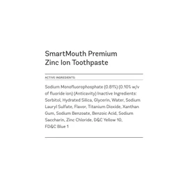 SmartMouth Premium Zinc Ion Toothpaste, Cavity Help, Mild Mint, 6 oz, 3 Pack