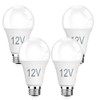 4-Pack 12V LED Bulbs 9W (100W Equivalent), 1100LM 5000K Daylight,