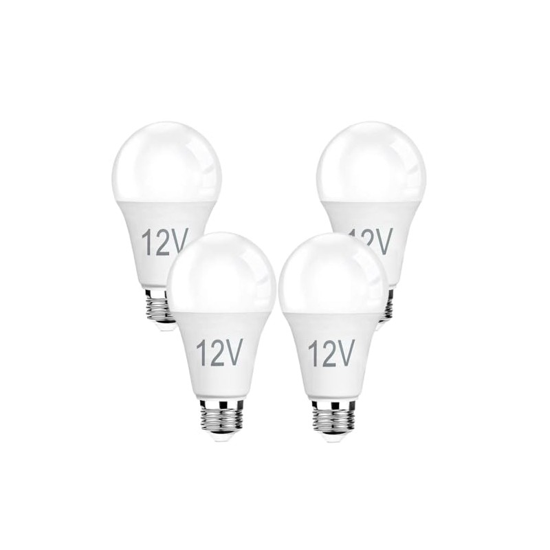 4-Pack 12V LED Bulbs 9W (100W Equivalent), 1100LM 5000K Daylight,