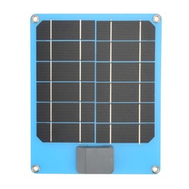 Mini Solar USB Panel 6W 5V IP67 Waterproof Monocrystalline Safety Protection Compact Solar Module for Backpacking Hiking Blue