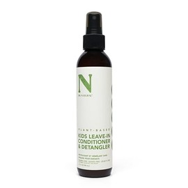 Dr. Natural Acondicionador sin enjuague para niños, espray desenredante hidratante con aceite de coco, manteca de karité, acondicionador para el cabello con control de encrespamiento para todas las