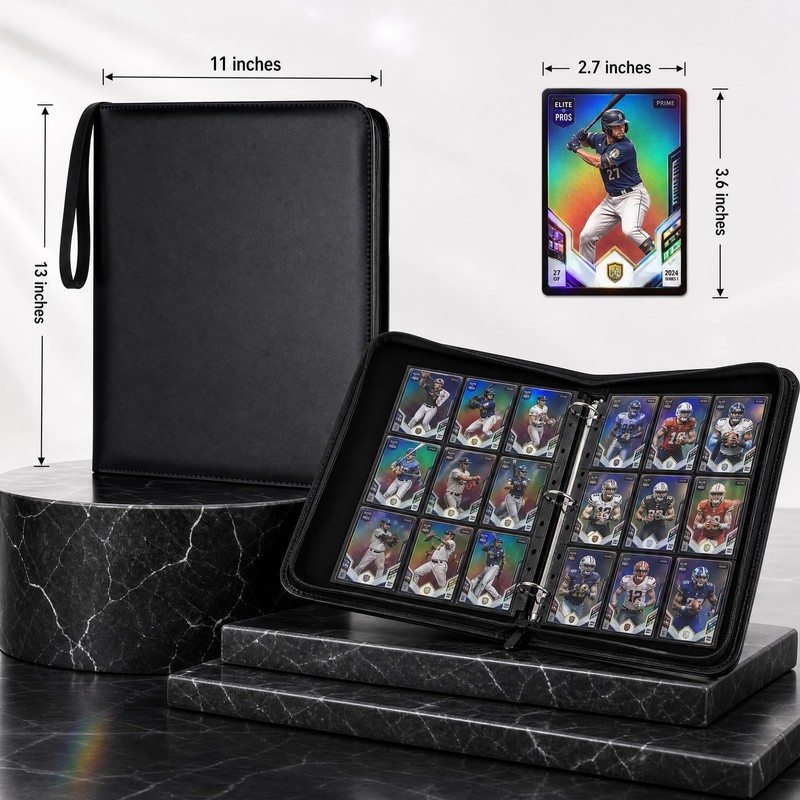 Trading Card Binder 9 Pocket - D Ring Card Binder