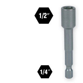 Ivy Classic 45487 1/2 x 2-9/16" Hex Magnetic Nut Setter, 1/4" Hex Drive