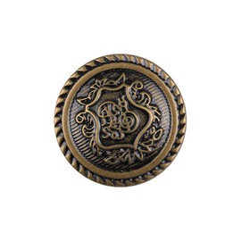 12PCS Antique Bronze Pattern Engraved Metal Buttons for Blazer Coat Suit 25mm