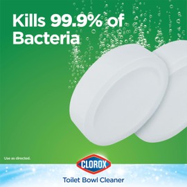 Clorox Ultra Clean Toilet Tablets Bleach 4 Count, 3.5 Ounces Each (Package May Vary)
