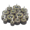 Fixtronic 15 Pcs Flap Wheels Sander, 1/4'' Shank Abrasive Flap