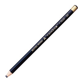 Mitsubishi Pencils K7610.24 Colored Pencils, Water Based Dermatograph No.7610, Black, 1 Dozen