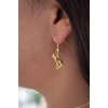 Pendientes de gato Bastet, acabado dorado