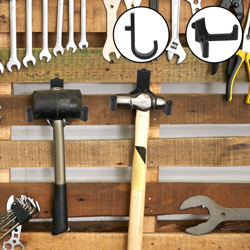 4pcs Tool Hooks for Suncast Shed, Single-Head J Hook and