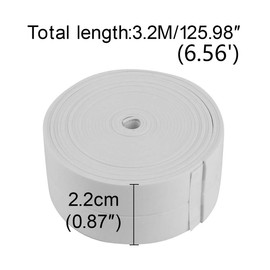 LKXHarleya Caulk Strip Tape, Waterproof Dustproof PVC Self Adhesive Caulking Sealing Tape for Kitchen Sink Toilet Bathroom Shower Bathtub Wall(0.86" x11',White)