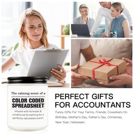 Funny Gift for Accountant, Birthday Christmas Gift for Accountant, Data Analyst, Spreadsheet Gift for Colleague, Accountant Gifts for Women, Accounting Gifts for Coworkers Goodbye Gift for Friend
