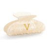 LILIE&WHITE Acrylic Letter Hair Clips For Women Stylish V Initial