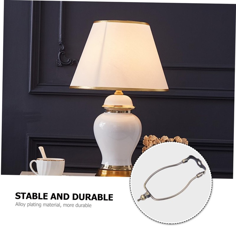 STOBOK 6 Inch Bronze Lamp Harp Holder Lampshade Bracket for