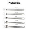 5PCS Mini Measuring Spoons Set Stainless Steel Small Tablespoon Teaspoon