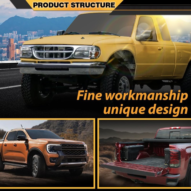 CNNELL Hood Insulation Pad 1/2" with Clips Compatible with Ford