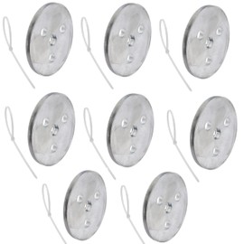 Nayciiy Pool Skimmer Weight Zinc Anode Plate with Plastic Ties Zinc Plate Into Your Skimmer Basket Skimmer Deck Cover Plate Anti Corrosion and Electrolysis (10)