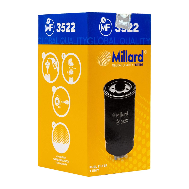 Millard Filters Millard MF3522 Car Fuel Filter 156x86mm M16x1.5 Global