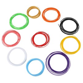 Filamento de lápiz de impresora 3D, 10 colores ABS/PLA Rellenos de filamento de lápiz Material de consumo de plástico para niños Adultos Artes Artesanía Modelo DIY(PLA)