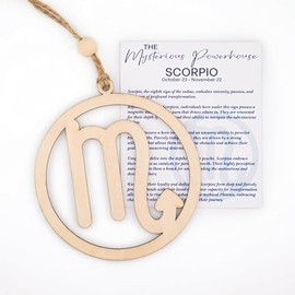 Scorpio gifts for women,men, Zodiac Signs with Card and Envelope, Zodiac Gifts for Mothers Fathers day, Birthday Easter Gifts for Women Men - Astrology Constellation Horoscope Gifts