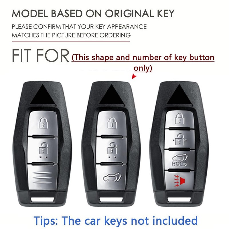 SANRILY Key Cover fit for Mitsubishi 2024 Key, Black-brown, 2/3/4