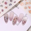 Chisafly Nail Stickers, Flowers, Hydrangea, Petals, Flower Stickers, Colorful, Summer