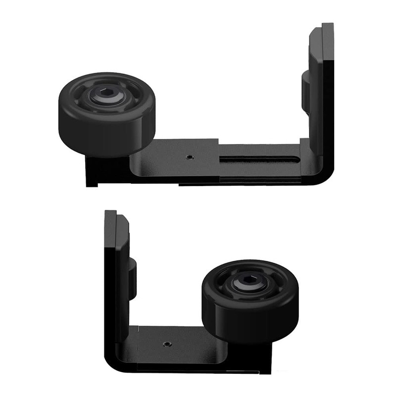 ETIASQSA Sliding Barn Door Adjustable Roller Floor Guide Wall/Door Bottom