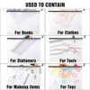 EOOUT 24pcs Mesh Zipper Pouch Bags, Plastic Zipper Bag for