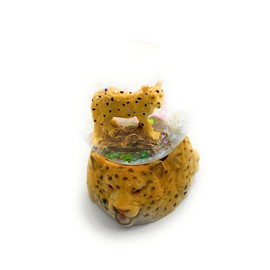 Onwomania Leopard Snow Lynx Cheetah Height 6.5 cm Snow Globe Glitter Ball Shake Ball Multicoloured