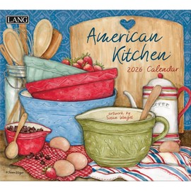 Lang Companies, American Kitchen 2026 Wall Calendar by Susan Winget, 13.4'' X 12'', 12-Month Calendar with Stapled Binding