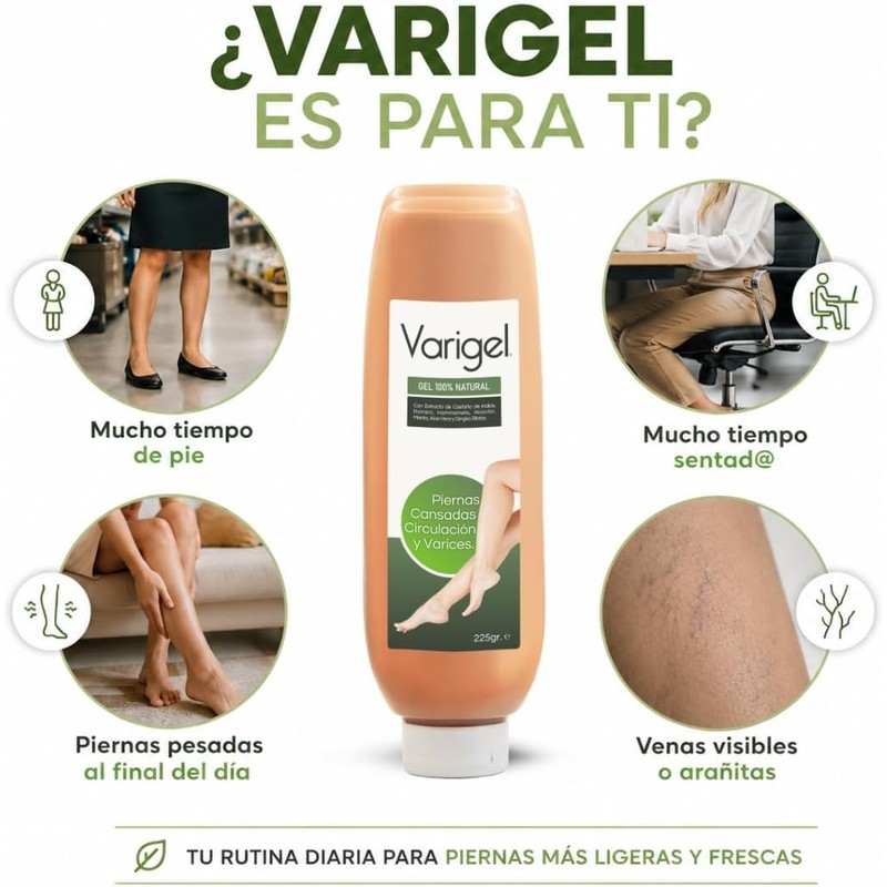 Varigel 225gr 2 Pack Gel Corporal Refrescante con Extractos Botánicos