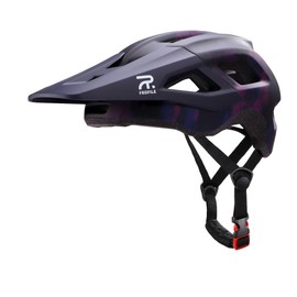 FROFILE Casco MTB Hombre Mujer - (Medium, Morado) Casco Bicicleta MTB Hombre Mujer Cascos de Bicicleta de Montaña para Adultos Casco de Bicicleta de Carretera con Visera y Hebilla Magnética