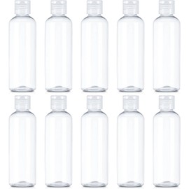 AGTEHBZ 10 Pcs travel bottles for toiletries 100ml Leak Proof Clear travel bottles Refillable PVC Containers Lightweight bottles for Shampoo Conditioner Lotion
