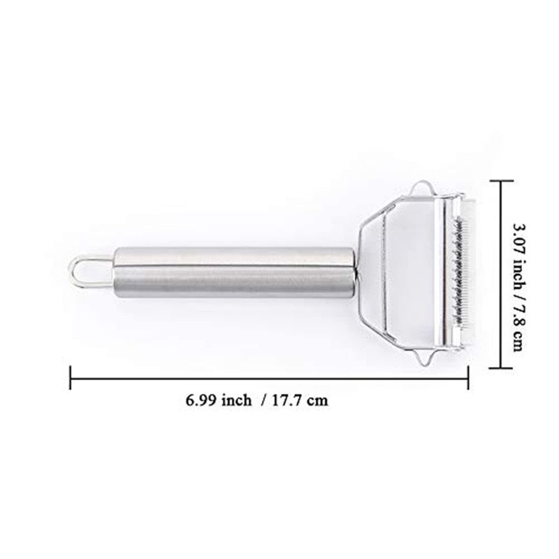 Zittop Stainless Double Sided Blade Multi-functional Peeler Vegetable Peeler Double