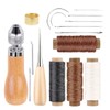Leather Sewing Awl Thread Kit with Waxed Thread Manual Speedy