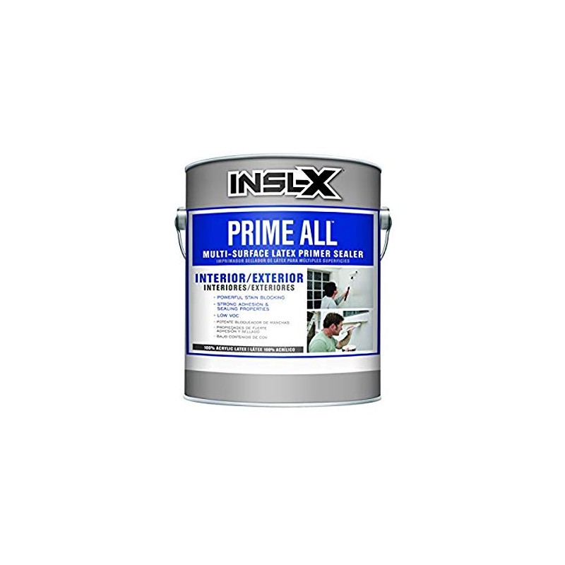 Benjamin Moore AP1000099-01 White 1 Gallon Insl-x Prime Flat Water-Based