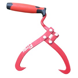 FITOOL 852922 7 Inches (180MM) Log Tongs, Log Carrier, Log Lifting Hook, Timber's Tongs for Lifing Logs, Total Length 13.8 Inches