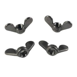 4 piezas de acero inoxidable 316 DIN315 3/8" tuerca de mariposa