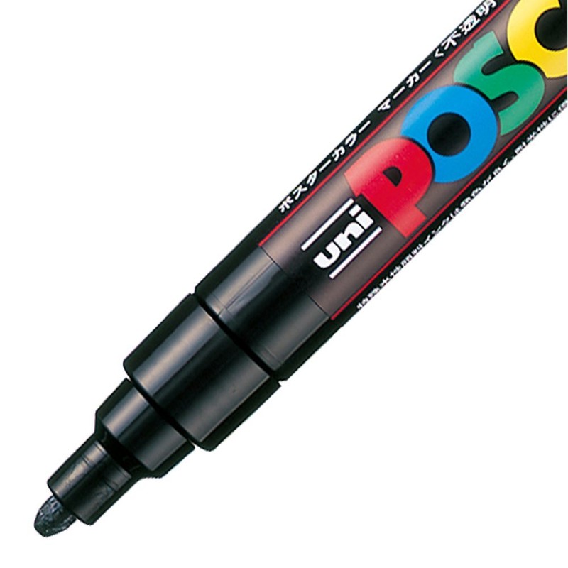 Mitsubishi Pencil PC5M15C Posca Water Based Pen, Medium Point, Round