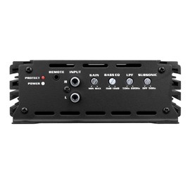 DR Double Rock DR-1200.1 Amplifier Car Audio 1200 Watt Class D Subwoofer Amplifier Monoblock Highs Amp with Bass Knob Level Remote Control Car Amp 1200W Car Audio Amplifier