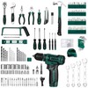 Tool Set: Tool Kit with 12V Cordless Drill, Hand Toolbox