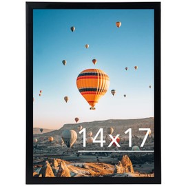 JCJMY JCJMY 14x17 Picture Frame Black for Poster Photo Picture, Horizontal and Vertical Formats for Wall Hanging, 14 x 17 Wall Gallery Frame for 14 by 17 Photos Posters, Black