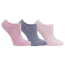 Yummie - Calcetines para mujer (3 pares, 2 en 1, reversibles)